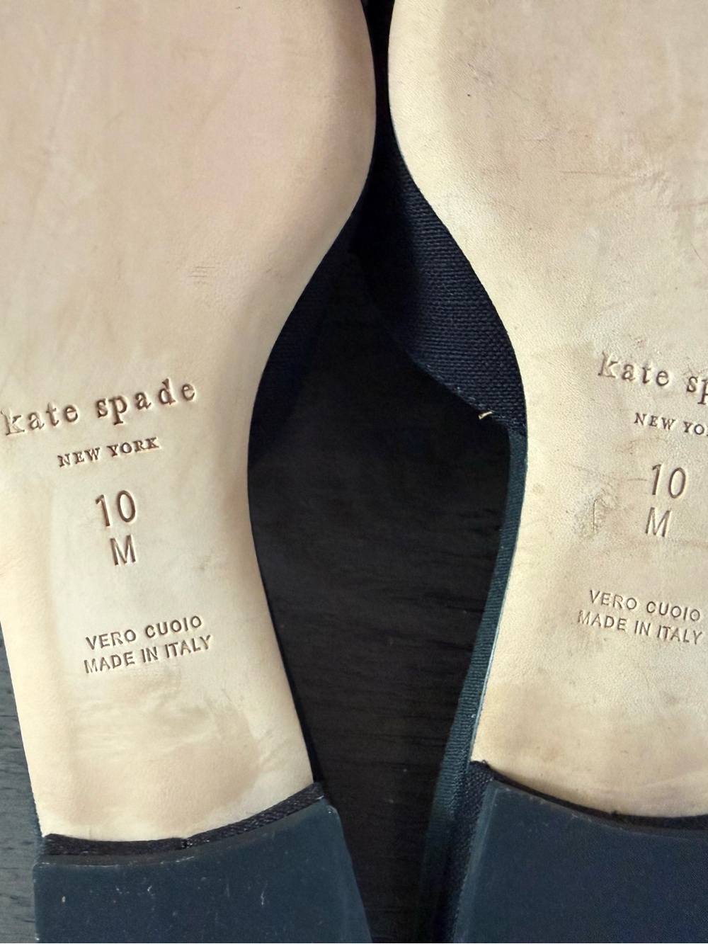 Kate Spade‎ New York Women's Blossom Black Canvas Mule Size 10 M - Picture 8 of 8